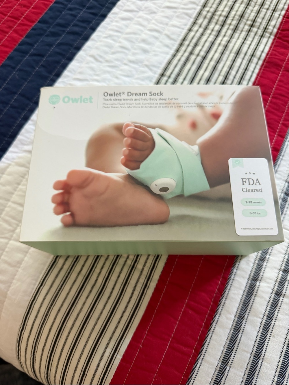 New in box Owlet Dream Sock
